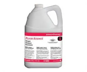 Floor Science Johnson Chemical gallon jug with sleeve label